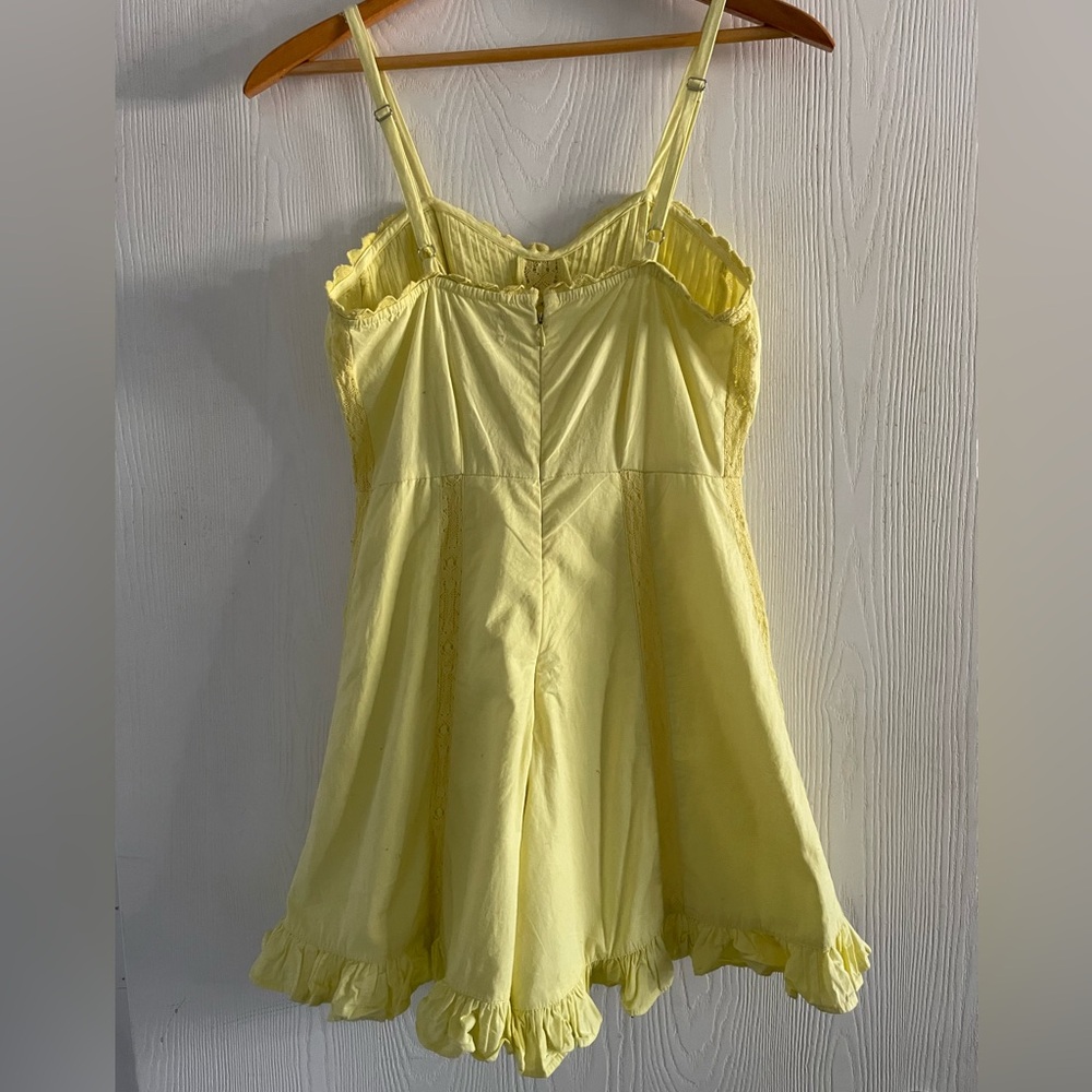 Urban Outfitters Yellow Romper 100% Cotton Size XS - Picture 4 of 10